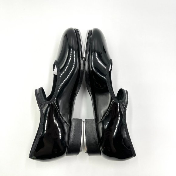Capezio Womens Size 6 6M 3800 Mary‎ Jane Black Patent Buckled Dance Tap Shoes - Picture 8 of 14